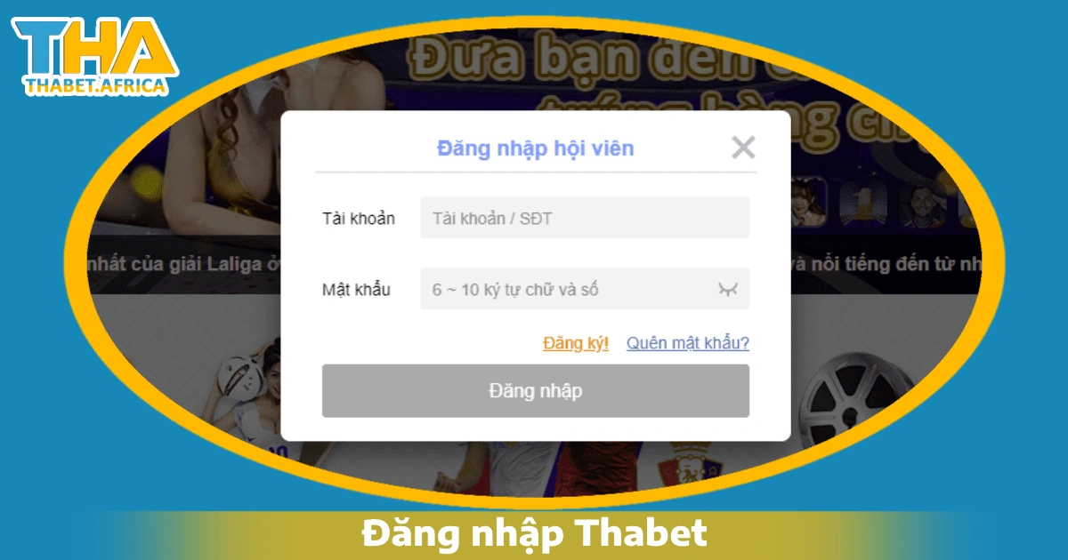 Đăng Nhập Thabet 2 Hướng dẫn đăng nhập Thabet trên điện thoại